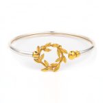 Gold Plated Olive Wreath Bracelet