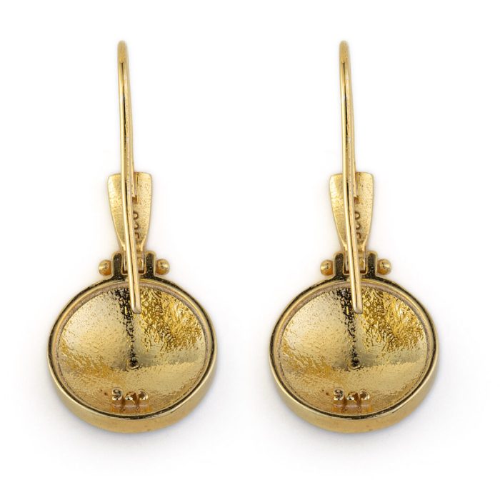 Acropolis Dangle Earrings - 925 Sterling Silver and Gold Plated - Image 3