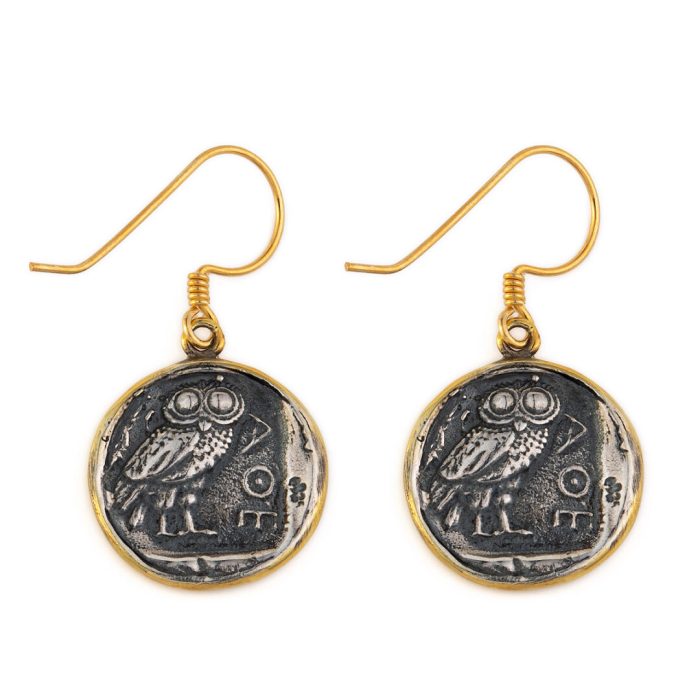 Athena Earrings - 925 Sterling Silver and Gold Plated - Image 3