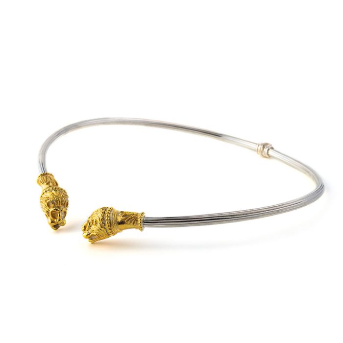 Lion Head Necklace – 925 Sterling Silver and Gold Plated - Image 3