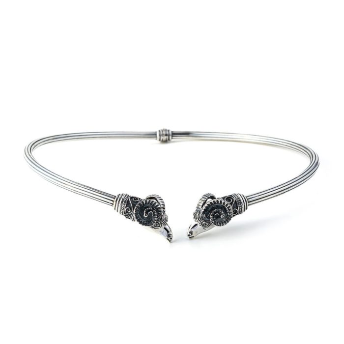 Rams Head Necklace – 925 Sterling Silver - Image 1