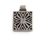 Goddess Athena Coin Pendant - 14K Gold and Sterling Silver - Image 3
