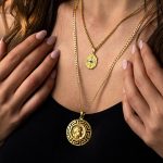Conqueror’s Cross Constantinato Pendant with Eye – 14K Gold - Image 2