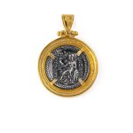 Alexander the Great Pendant - 925 Sterling Silver Gold Plated - Image 2