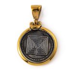 Medusa Pendant - 925 Sterling Silver and Gold Plated - Image 2