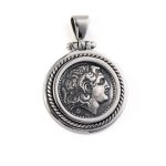 Alexander the Great Pendant - 925 Sterling Silver