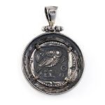 Μενταγιόν με την Θεά Αθηνά - Ασήμι 925 - Image 2