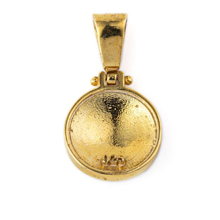 Hercules Drop Pendant - 925 Sterling Silver Gold Plated - Image 2
