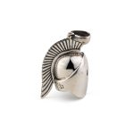 Spartan Helmet Pendant - 925 Sterling Silver - Image 2