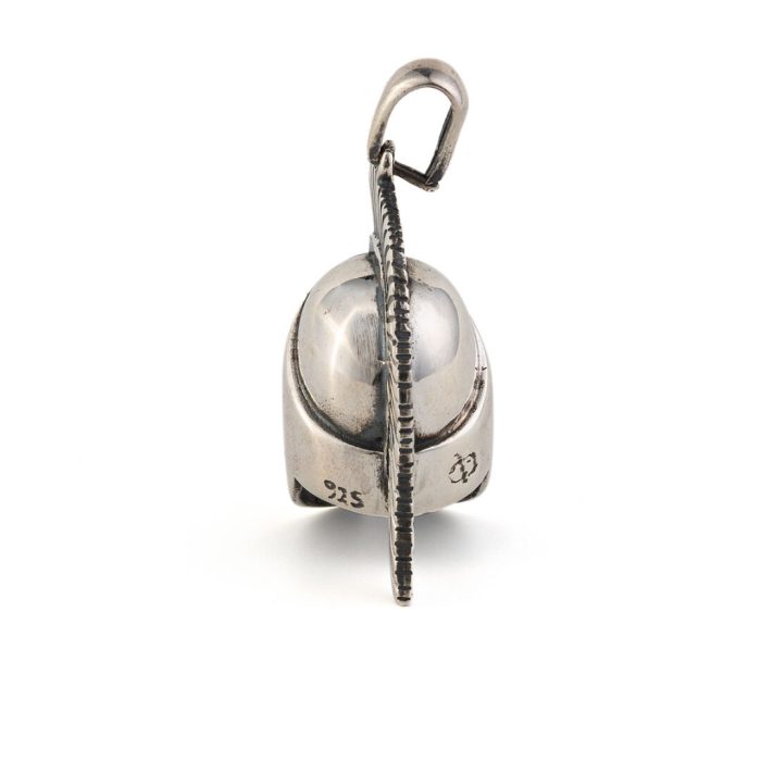 Spartan Helmet Pendant - 925 Sterling Silver - Image 3
