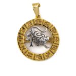 Leo Zodiac Pendant - 925 Sterling Silver Gold Plated
