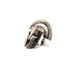 Spartan Helmet Pendant - 925 Sterling Silver - Image 2