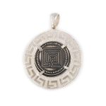 Medusa and Knossos labyrinth Coin Pendant - Image 3