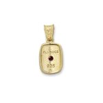 Byzantine Pendant with Red Zircon Stone - Image 3