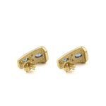 Byzantine Earrings with Blue Zircon - 925 Sterling Silver and 18K Gold Plating - Image 3