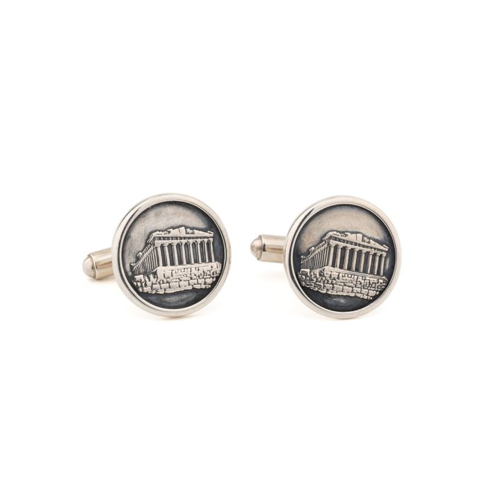 Parthenon Cufflinks - 925 Sterling Silver - Image 1