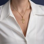 Byzantine Filigree Ruby Cross in 18K Gold - Image 2