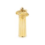 Ionic Column Ancient Greek Charm - 14K Gold - Image 3