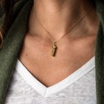 Ionic Column Ancient Greek Charm - 14K Gold - Image 2