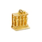 14K Yellow Gold Karyatides Pendant