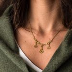 18K Gold Byzantine Filigree Emerald Necklace - Image 2