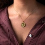 14K Χρυσό Μενταγιόν Νόμισμα Θεά Αθηνά - Image 2