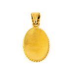 18K Gold and Turquoise Enamel Pendant - Image 4