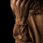 Goddess Athena and Owl Filigree Pendant - 14K Gold - Image 4