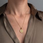 Constantinato Pendant with Turquoise - Gold 14K - Image 2