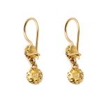 18K Gold Byzantine Rosette Earrings - Image 3