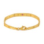 Byzantine Bracelet with Swarovski - Sterling Silver & Gold Plated - Image 2