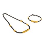Byzantine Silver Gold Plated Necklace with Swarovski crystals - Image 2