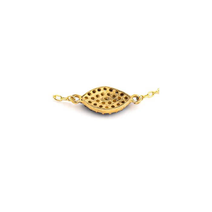 Evil Εye Bracelet with Zircons -14K Gold - Image 2