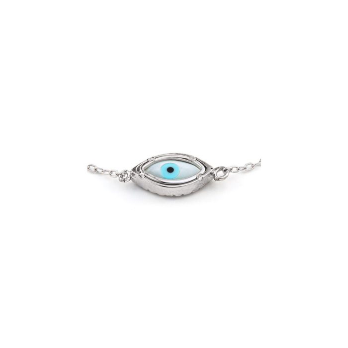 14K Gold Εye bracelet with zircons - Image 2