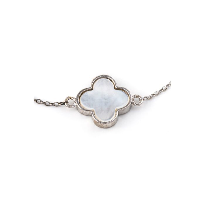 925 Sterling silver Fildisi Cross bracelet with zircon - Image 2