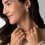 Goddess Athena Dangle Earrings - 9k Gold and Sterling Silver - Image 2