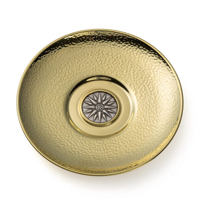 Bronze Plate Vergina Sun - 925 Silver - Image 1