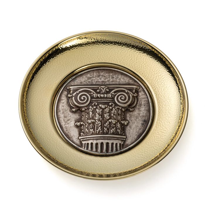 Bronze Plate Corinthian Column - 925 Silver - Image 1