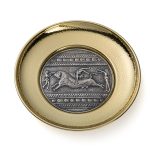 Bronze Plate Minoan Civilization Bull-leaping - 925 Silver