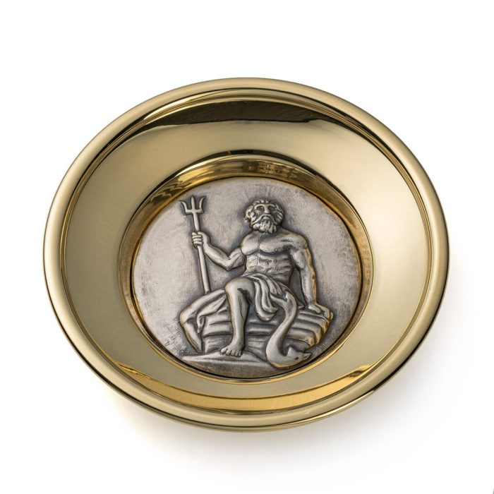 Bronze Plate The God of the Sea Poseidon - Image 1