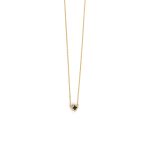 Clover Necklace with Zircon - Gold Plated Silver 925 - Image 3