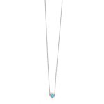 Turquoise Cross Necklace - 14K Gold - Image 3