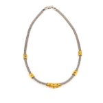 Βυζαντινό Κολιέ με Πέρλα και Swarovski – Επιχρυσωμένο Ασήμι 925 - Image 3