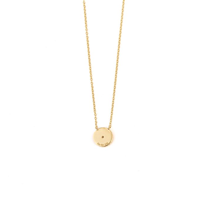 Gold Zircon Necklace - 9K - Image 3