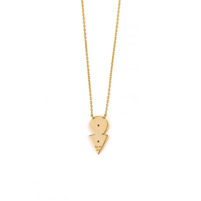 Necklace Gold K9 with Zircon - Image 2