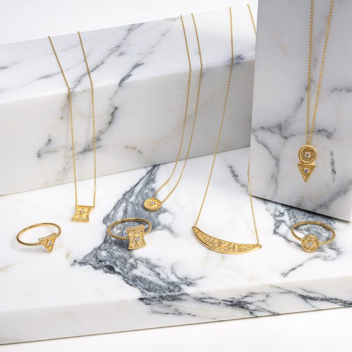 Necklace Gold K9 with Zircon - Image 3