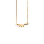 Olive Leaf Necklace – 9K Solid Yellow Gold - Image 3