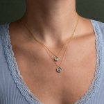 Athena Coin Necklace - 14K Gold and Sterling Silver - Image 4