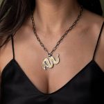 Snake Paperclip Chain Necklace - 925 Sterling Silver - Image 2