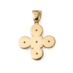 14K Gold Zircon Cross - Image 3